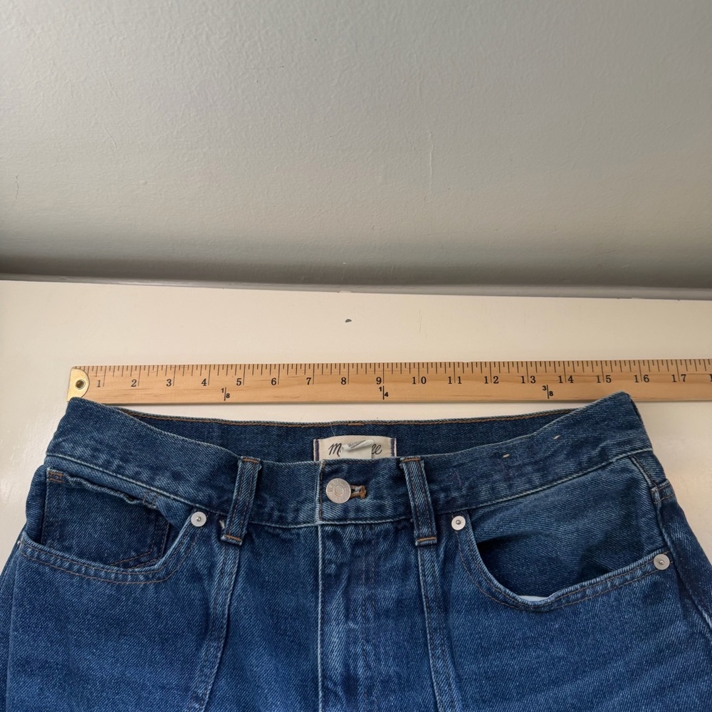 Madewell Superwide Leg Jeans High Waist Cotton Blue Denim Size 29 - Picture 6 of 12